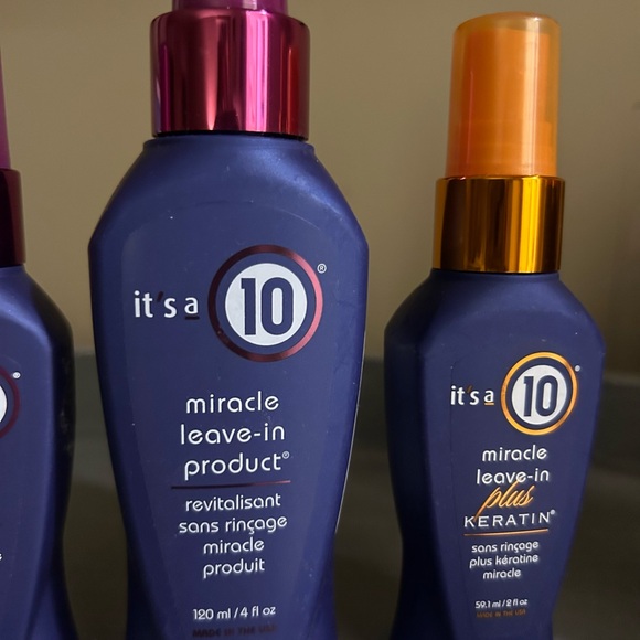 Lot of 3 NEW Its A 10 Miracle Leave In Conditioner Plus Keratin - Picture 2 of 3